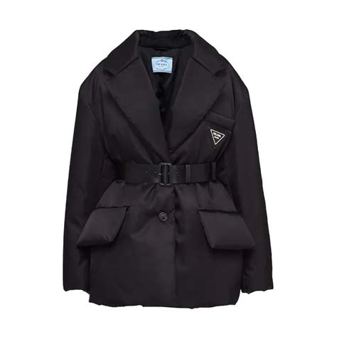 prada black puffer jacket womens|prada puffer jacket ladies.